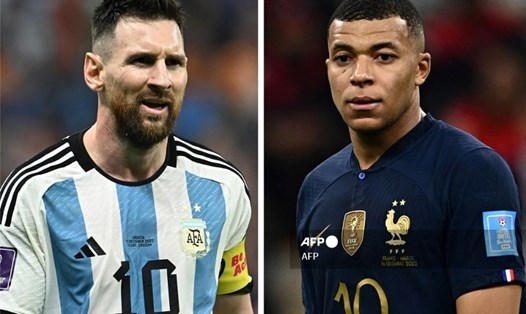 Messi hay Mbappe sẽ hưởng trọn niềm vui tại World Cup 2022?  Ảnh: AFP