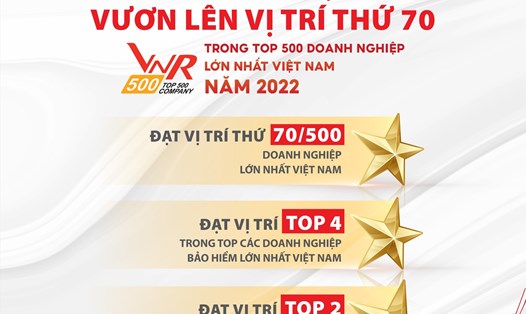 Dai-ichi Life Việt Nam vươn lên vị trí thứ 70. Ảnh P. Liên.