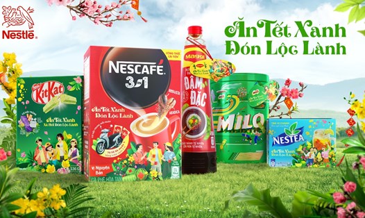 Nestlé Việt Nam khởi xướng chương trình “Ăn Tết Xanh - Đón Lộc Lành", truyền cảm hứng cho cộng đồng về các hoạt động tiêu dùng xanh mùa Tết. Ảnh: DN cung cấp