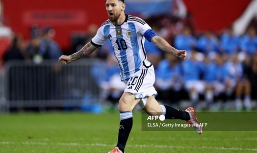 Messi đang thi đấu hay ở World Cup 2022. Ảnh: AFP