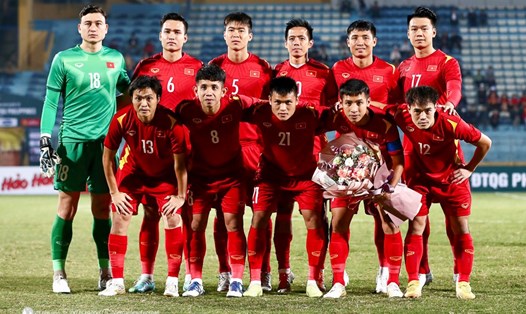 Tuyển Việt Nam nằm ở bảng B tại AFF Cup 2022. Ảnh: VFF