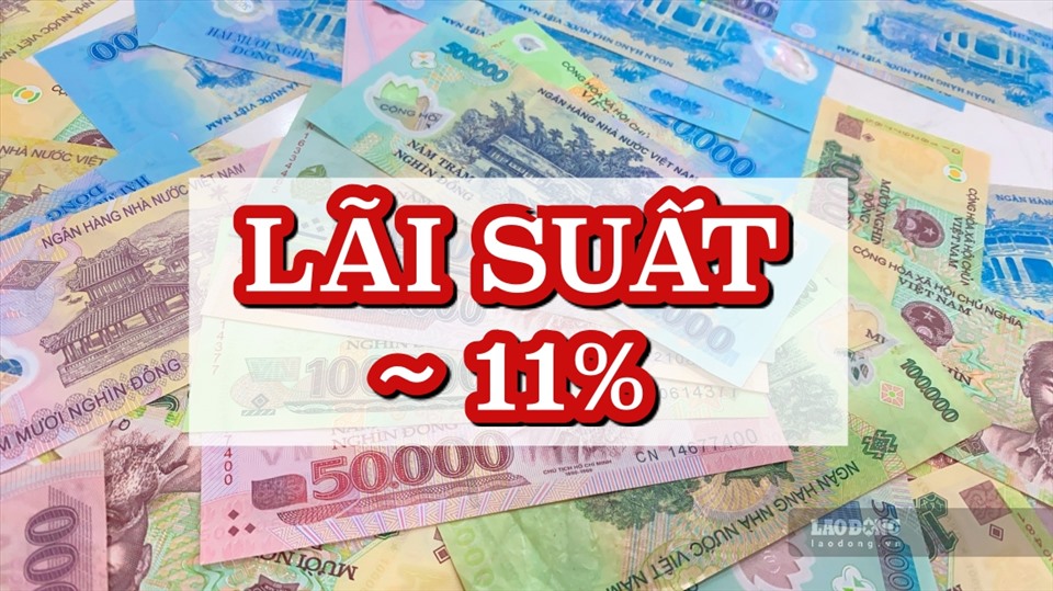 Lãi suất ngân hàng hôm nay. Ảnh: Trà My