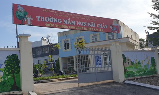 Một điểm trường mầm non Bãi Cháy dành cho con công nhân KCN Cái Lân, TP.Hạ Long. Điểm trường này được xây dựng từ nguồn vốn hỗ trợ của Quỹ Xã hội từ thiện Tấm Lòng Vàng - Báo Lao Động. Ảnh: Nguyễn Hùng