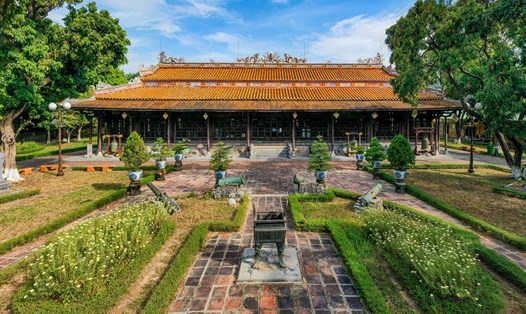 Bảo tàng Cổ vật Cung đình Huế - nơi có không gian trưng bày “Vua Hàm Nghi, cuộc đời và nghệ thuật”. ẢẢnh" TĐAS