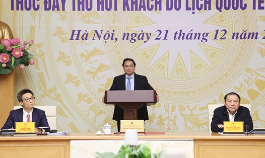 Thủ tướng Chính phủ Phạm Minh Chính phát biểu khai mạc Hội nghị. Ảnh: Nhật Bắc