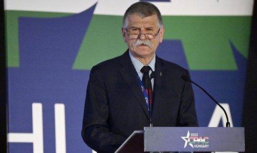 Chủ tịch Quốc hội Hungary Laszlo Kover. Ảnh: AFP