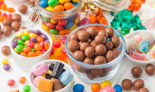 Kẹo không có lợi cho lượng đường trong máu. Ảnh: Shutterstock