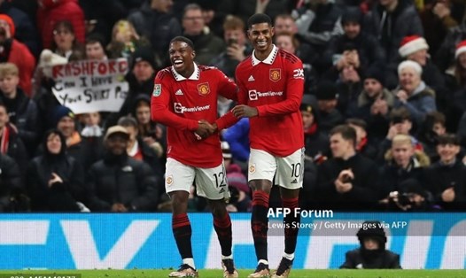 Man United dễ dàng giành chiến thắng trước Burnley tại Carabao Cup.  Ảnh: AFP