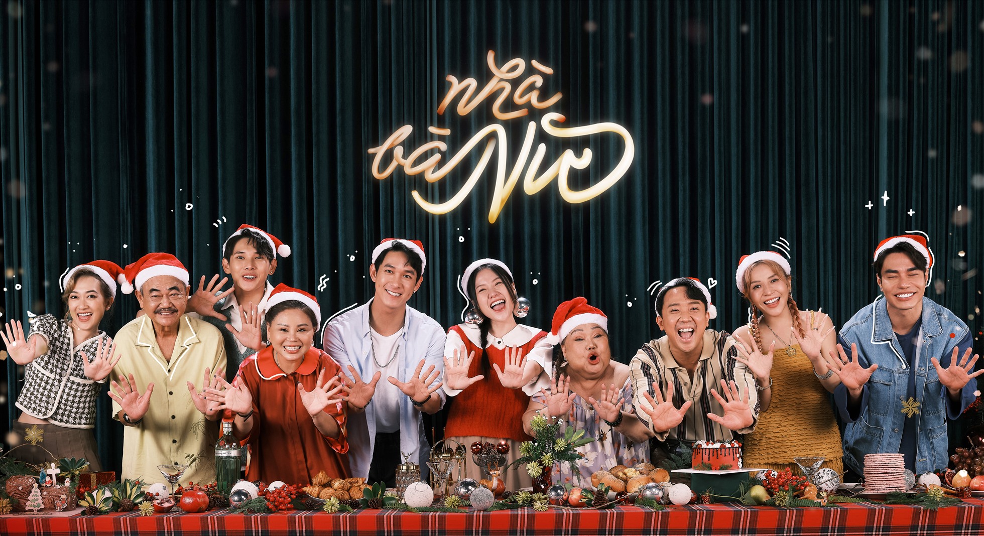 Bộ ảnh Giáng sinh của Trấn Thành và dàn sao. Ảnh: Nghệ sĩ cung cấp.