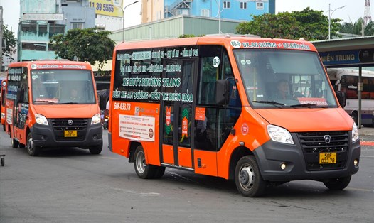 Tuyến xe buýt 60-7 (Bến xe buýt Tân Phú – Bến xe Biên Hoà).   Ảnh: Minh Quân