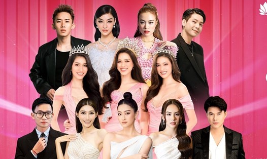 Các nghệ sĩ tại "Hoa hậu Việt Nam 2022". Ảnh: Sen Vàng