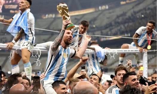 Đội tuyển Argentina đã leo lên vị trí thứ 2 trên bảng xếp hạng FIFA. Ảnh: The Athletic