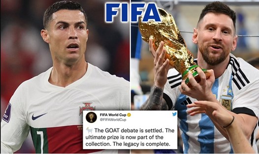 Dòng trạng thái của FIFA về Lionel Messi gây tranh cãi và đã được xóa đi sau đó. Ảnh: Daily Mail