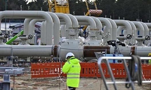 Đường ống dẫn khí Nord Stream 2 từ Nga sang Đức. Ảnh: AFP