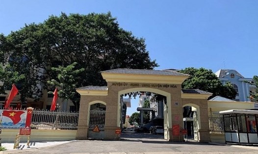 Trụ sở UBND huyện Hiệp Hoà, tỉnh Bắc Giang. Ảnh: Văn Giang.