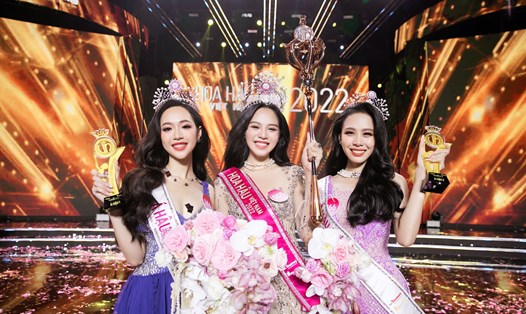 Top 3 Hoa hậu Việt Nam 2022. Ảnh: Sen Vàng.