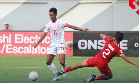 Singapore giành chiến thắng vất vả 3-2 trước Myanmar. Ảnh: LĐBĐ Myanmar