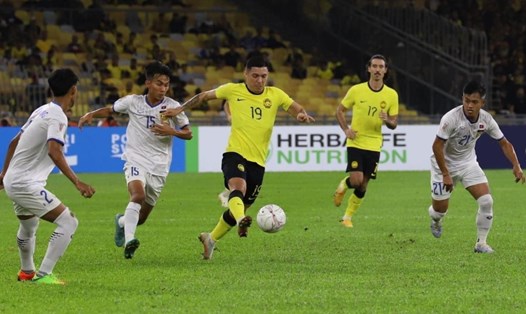 Malaysia tạm dẫn đầu bảng B sau lượt trận thứ 2 AFF Cup 2022. Ảnh: FAM