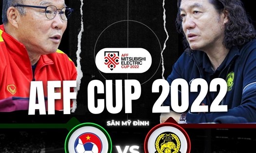 Tuyển Việt Nam gặp Malaysia tại AFF Cup 2022. Ảnh đồ hoạ: Lê Vinh