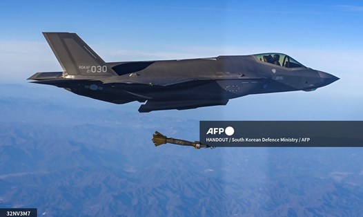 Một máy bay chiến đấu F-35 của không quân Hàn Quốc. Ảnh minh họa. Ảnh: AFP