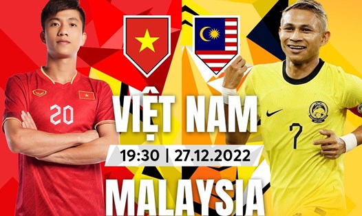 Tuyển Việt Nam chạm trán tuyển Malaysia trên sân Mỹ Đình tại AFF Cup 2022. Ảnh: FPT Play