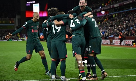 Liverpool trở lại ấn tượng với chiến thắng trước Aston Villa.  Ảnh: AFP