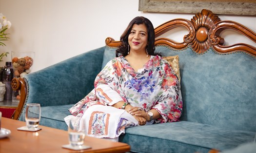 Phu nhân Tham tán Ấn Độ. Ảnh: CTCC.