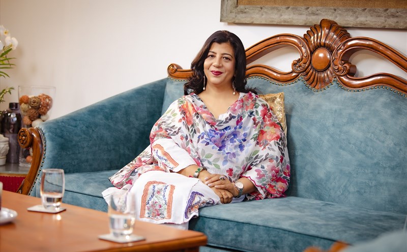 Phu nhân Tham tán Ấn Độ. Ảnh: CTCC.