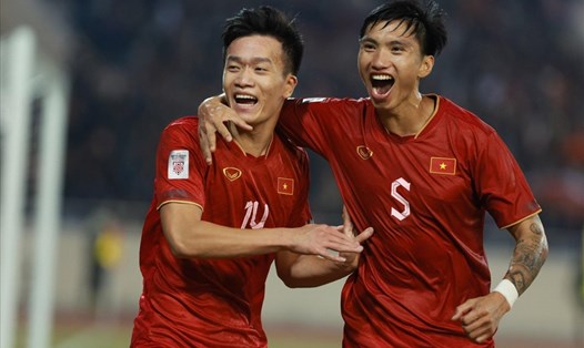 Tuyển Việt Nam tạm dẫn đầu bảng B tại AFF Cup 2022. Ảnh: Hải Nguyễn