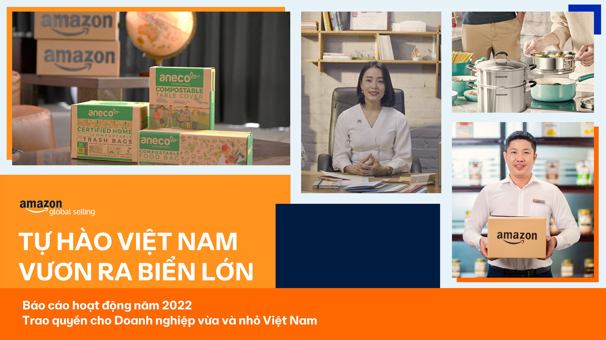 Amazon Global Selling công bố Báo cáo Hoạt động trao quyền cho các Doanh nghiệp vừa và nhỏ Việt Nam 2022. Ảnh: DN cung cấp