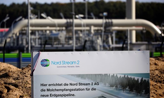 Đường ống Nord Stream 2 đã hoàn thành nhưng chưa bao giờ đi vào hoạt động. Ảnh: AFP
