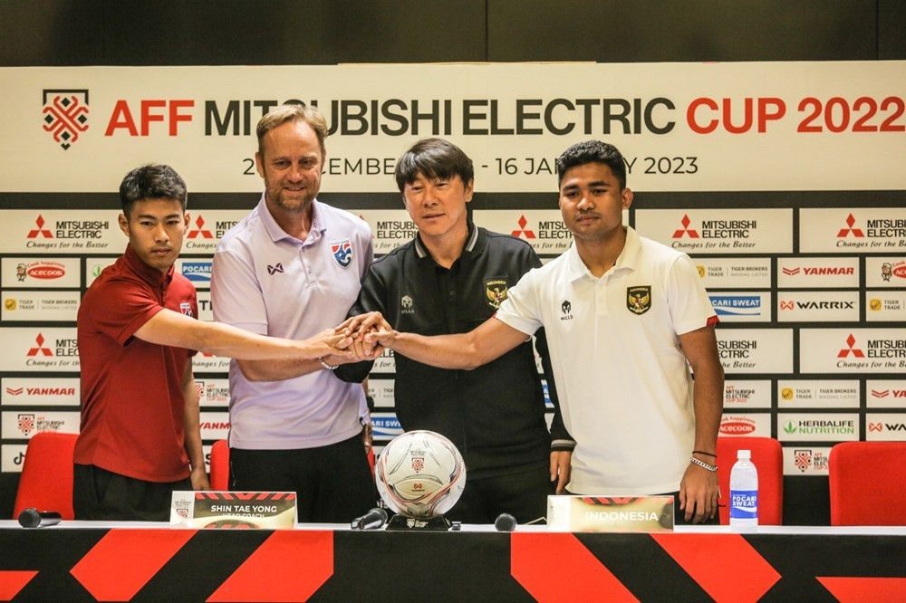 Indonesia và Thái Lan sẽ phân định ngôi đầu bảng A AFF Cup 2022. Ảnh: AFF