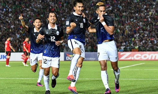 Tuyển Campuchia chạm trán Brunei tại AFF Cup 2022. Ảnh: AFF