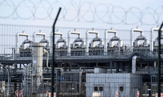 Cơ sở dự trữ khí đốt Astora ở Rehden, Đức là kho dự trữ lớn nhất ở Tây Âu. Ảnh: AFP