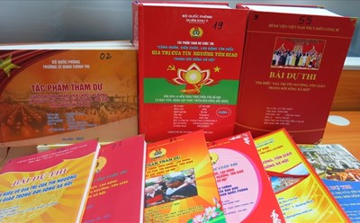 Các tác phẩm dự thi. Ảnh: Ban tổ chức cung cấp