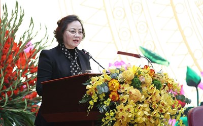 Bộ trưởng Bộ Nội vụ Phạm Thị Thanh Trà. Ảnh: Dương Giang