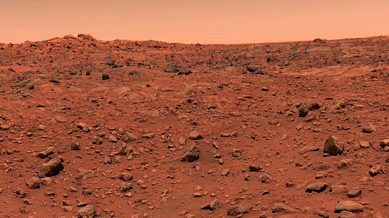 Bề mặt sao Hỏa do tàu đổ bộ Viking 1 của NASA chụp năm 1976. Ảnh: NASA