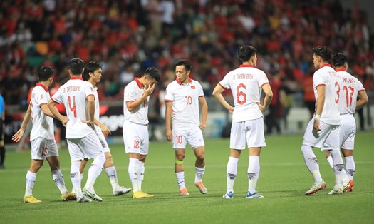 Tuyển Việt Nam hòa Singapore 0-0 và chưa có vé vào bán kết AFF Cup. Ảnh: Xuân Trang