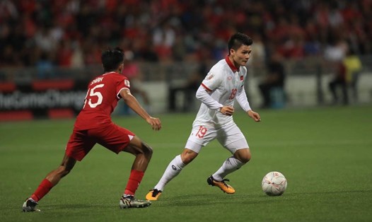 Tuyển Việt Nam hoà 0-0 trước Singapore tại lượt trận thứ 4 bảng B AFF Cup 2022. Ảnh: Xuân Trang