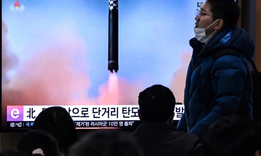 Triều Tiên phóng 2 tên lửa ngày 31.12.2022. Ảnh: AFP