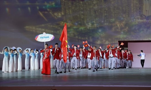 Đoàn thể thao Việt Nam tại SEA Games 31. Ảnh: Hải Nguyễn