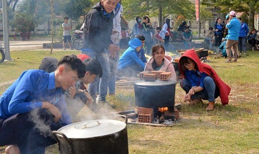 Nhiều hoạt động thú vị trong Lễ hội Tết Việt Quý Mão 2023 tại huyện Hòa Vang, TP Đà Nẵng. Ảnh: Nguyễn Linh