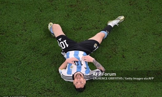 Messi tiếp tục toả sáng.  Ảnh: AFP