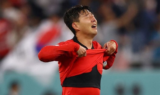 Son Heung-min là người đeo băng đội trưởng của đội tuyển Hàn Quốc. Ảnh: AFP
