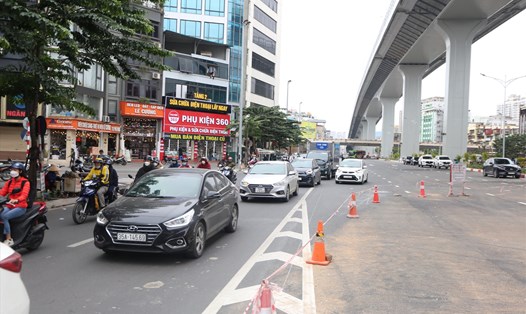 Những “nút thắt cổ chai” khi đường Vành đai 2 ở Hà Nội thông xe có thể gây ùn tắc giao thông. Ảnh: Vĩnh Hoàng
