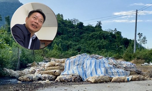 Ông Lò Văn Thương – Phó Tổng Giám đốc Công ty cổ phần Cao su Lai Châu  cho rằng việc tập kết mủ cao su sai quy định không cần phải xử lý ô nhiễm. Ảnh: PV