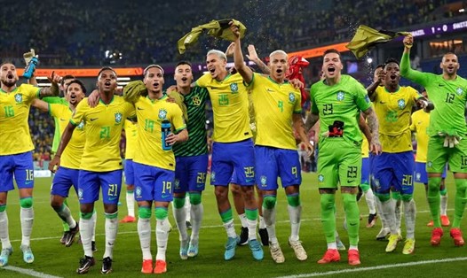 Tuyển Brazil góp mặt ở tứ kết World Cup 2022. Ảnh: AFP