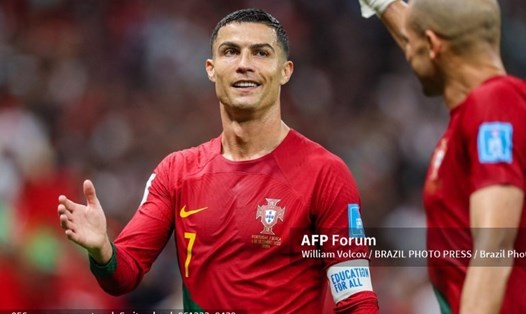 Ronaldo không đóng góp nhiều vào chiến thắng 6-1 của Bồ Đào Nha. Ảnh: AFP