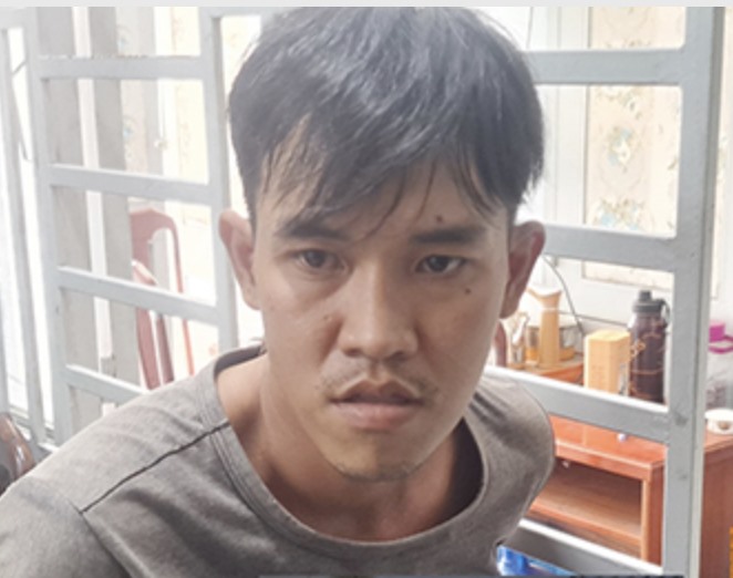 Nguyễn Thanh Tâm khi bị công an bắt giữ. Ảnh: Trần Danh