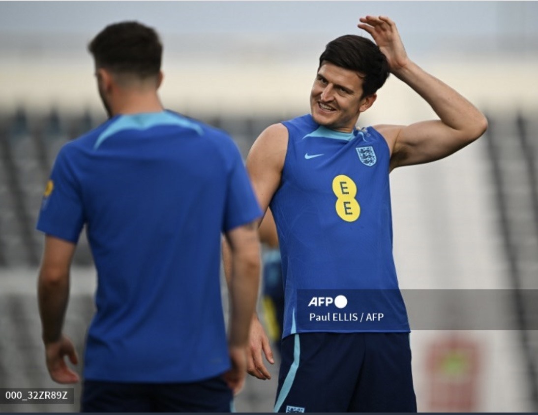 Maguire đang chơi tốt ở World Cup 2022. Ảnh: AFP